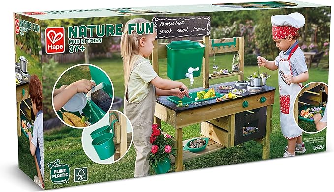 Mud Kitchen Wooden Toy Playset: Unleash Creativity & Outdoor Fun